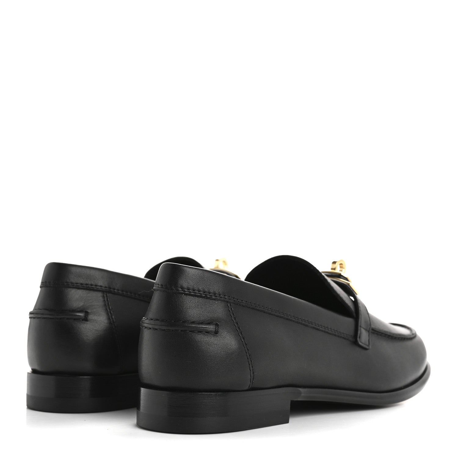Hermes Calfskin Womens Destin Loafer 38 Black 5 of 10