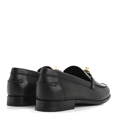 Hermes Calfskin Womens Destin Loafer 38 Black 5 of 10
