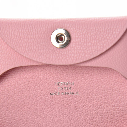 Hermes Chevre Mysore Bastia Coin Purse Rose Sakura 6 of 8