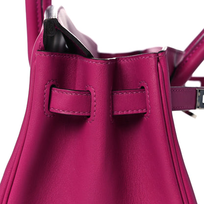Hermes Swift Birkin 25 Rose Pourpre 15 of 34