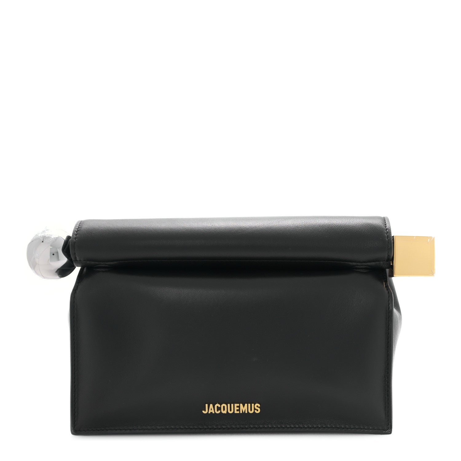 Jacquemus Smooth Calfskin La Pochette Rond Carre Black 1 of 8
