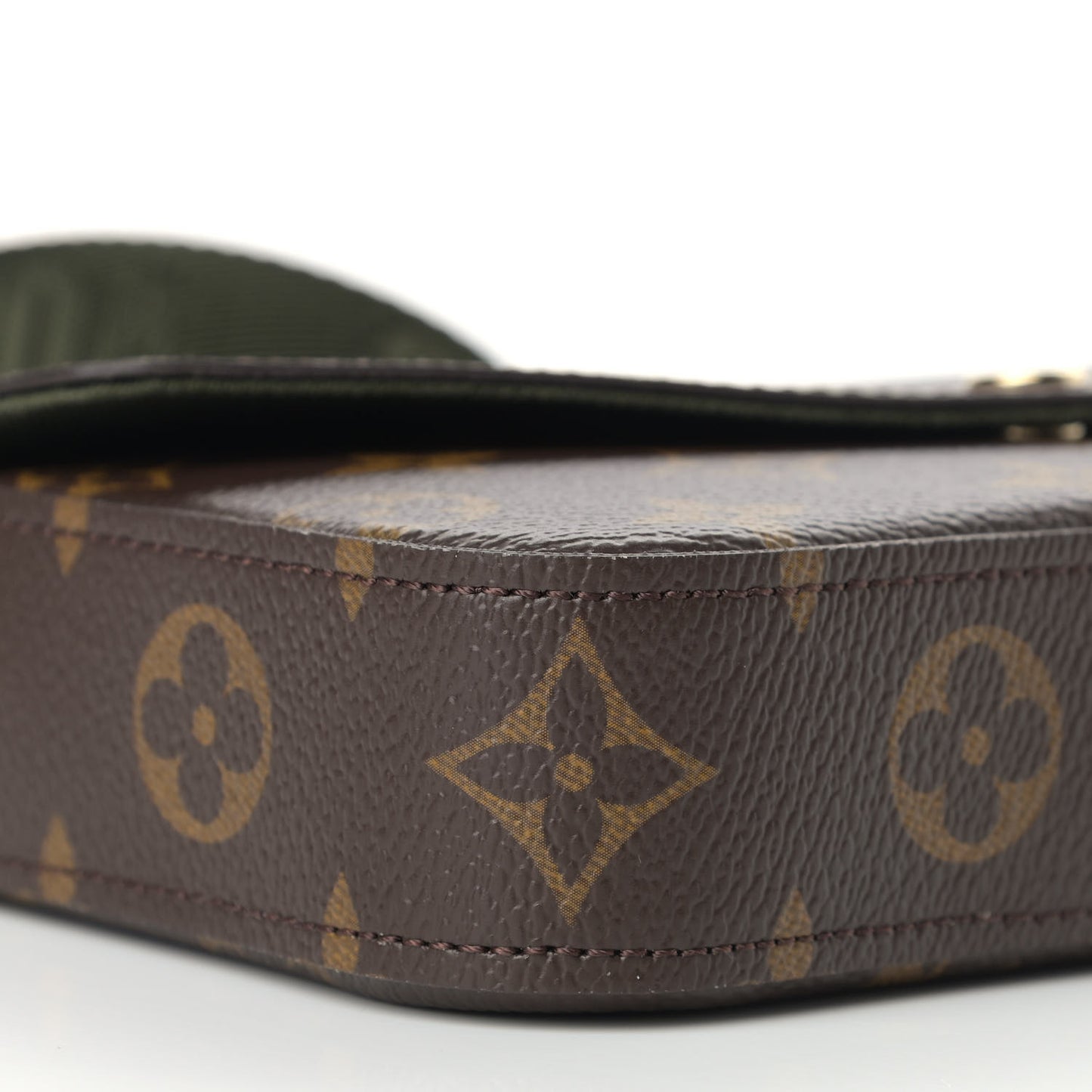 Monogram Felicie Strap & Go Kaki