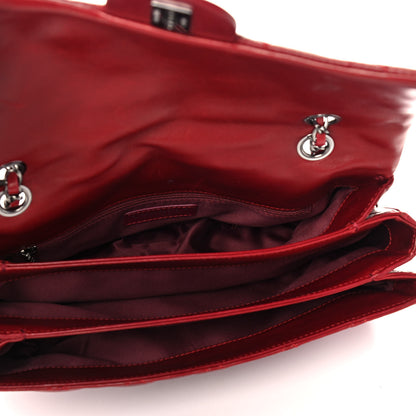 Chanel Lambskin Quilted Jumbo Chanel 3 Flap Red 5 of 16