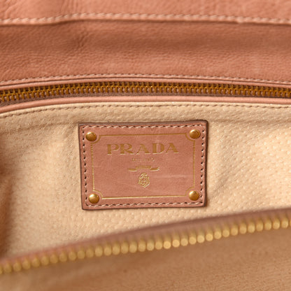 Prada Glace Calf Frame Satchel Cammeo 8 of 11