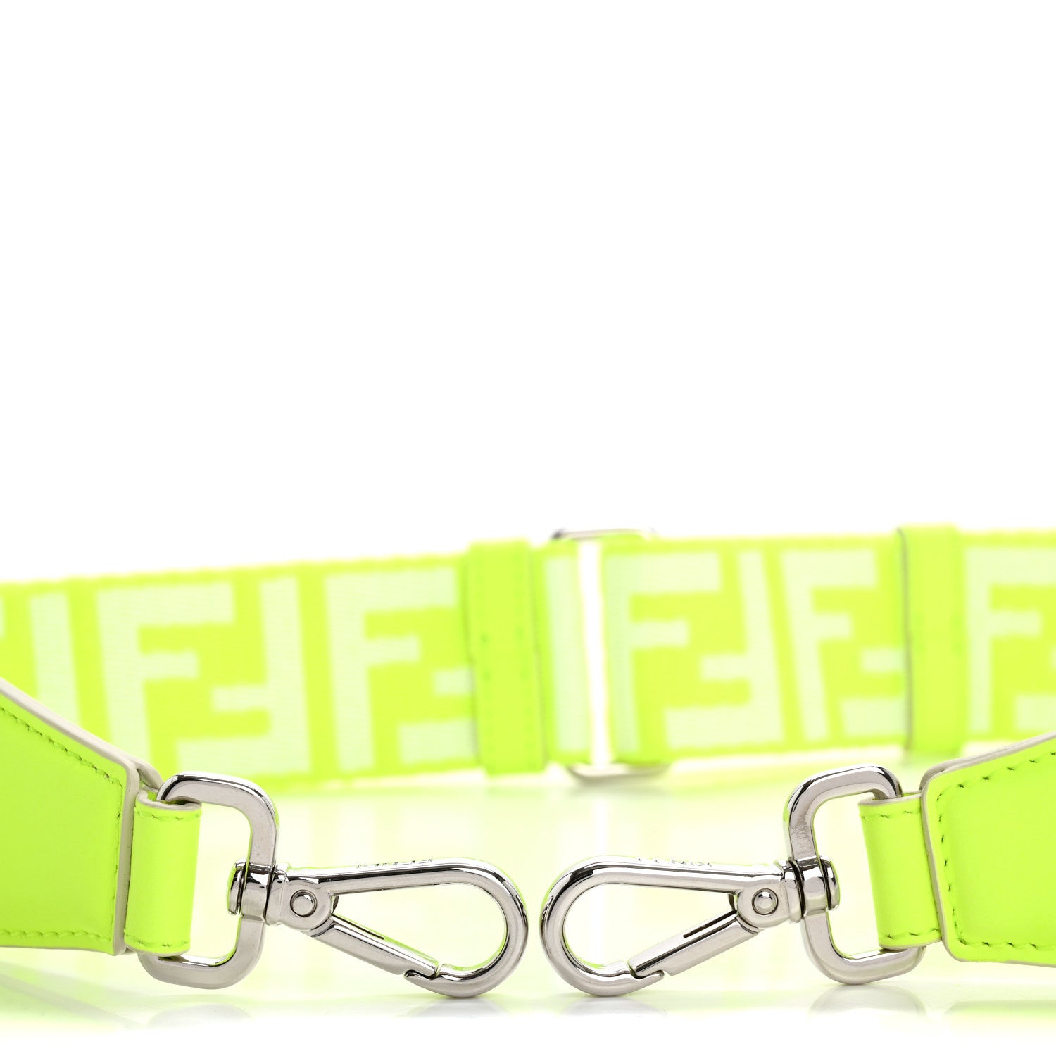 Fendi Ribbon Vitello Seta FF 1974 Adjustable Strap You Yellow 3 of 7