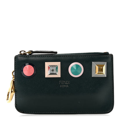 Fendi Vitello Liberty Studded Large Key Case Pouch Amazzonia Mulitcolor 1 of 10