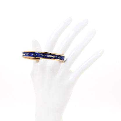 Hermes Enamel Printed Celestial Mythology Narrow Bracelet 65 Bleu 2 of 6