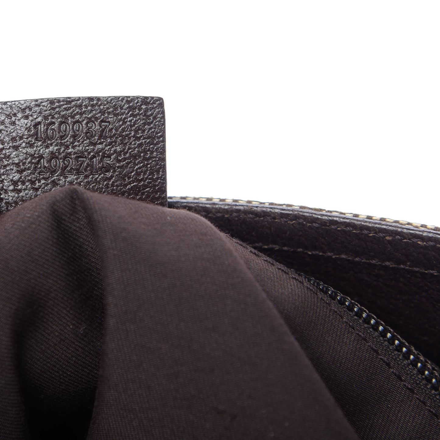 Monogram Web Medium Double Pocket Messenger Bag Dark Brown