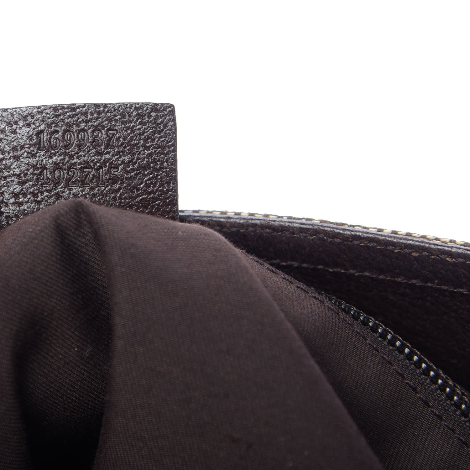 Gucci Monogram Web Medium Double Pocket Messenger Bag Dark Brown 9 of 9
