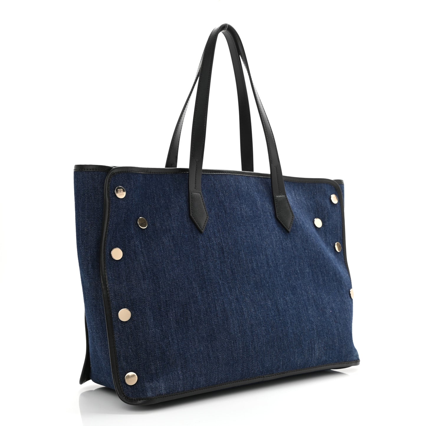 Denim Medium Logo Bond Shopper Tote Blue