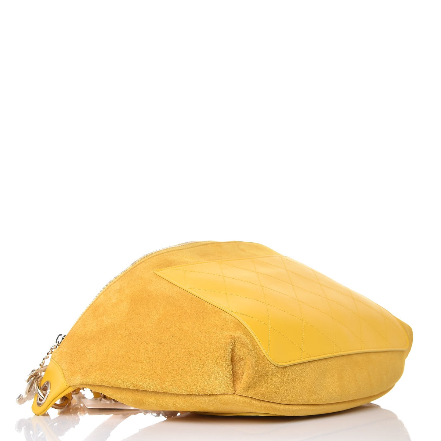 X PHARRELL WILLIAMS Suede Lambskin Oversized Waist Belt Bag Jaune Yellow