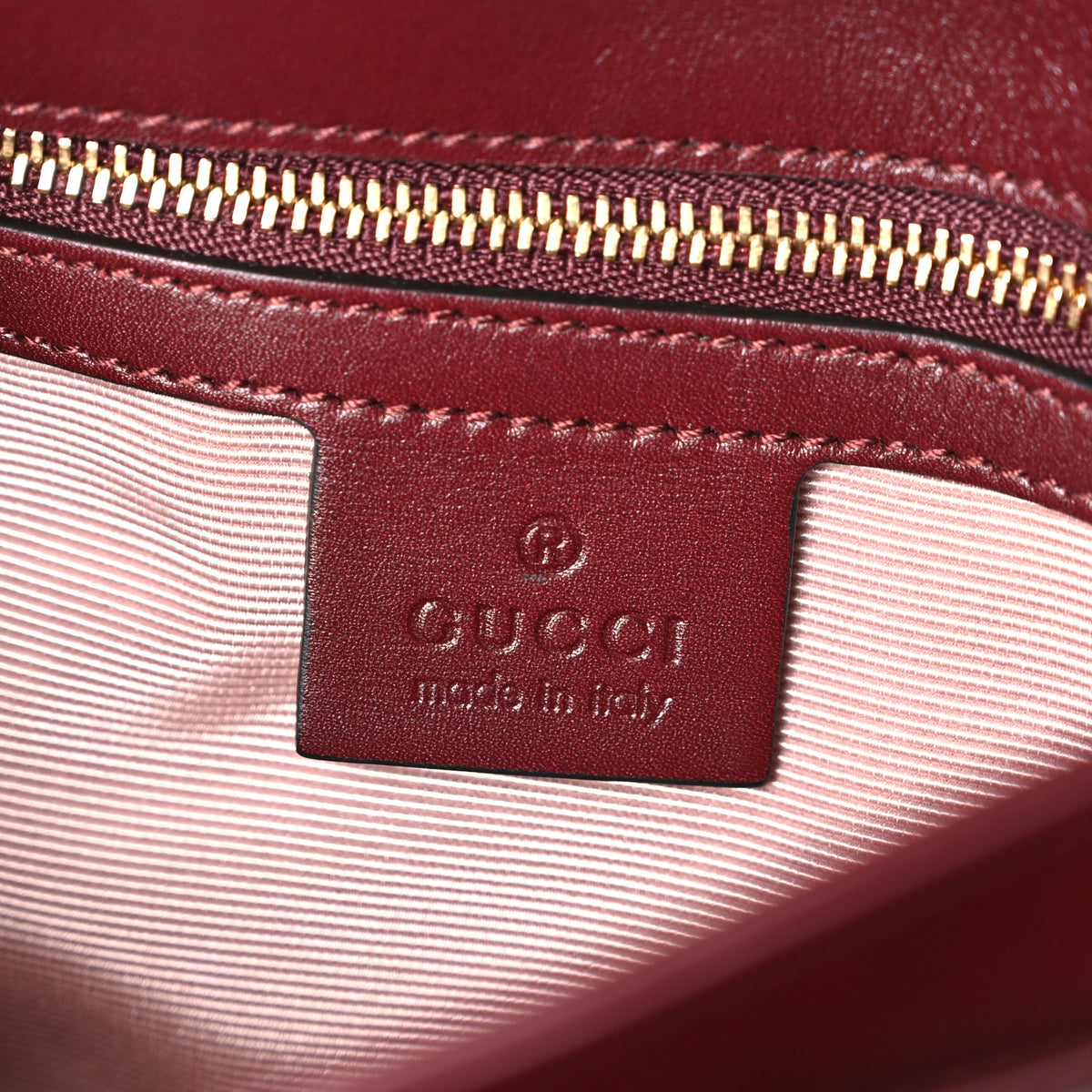 Gucci Vitello Palmellato Lux Small Arli Flap Shoulder Bag Vintage Bordeaux 6 of 11