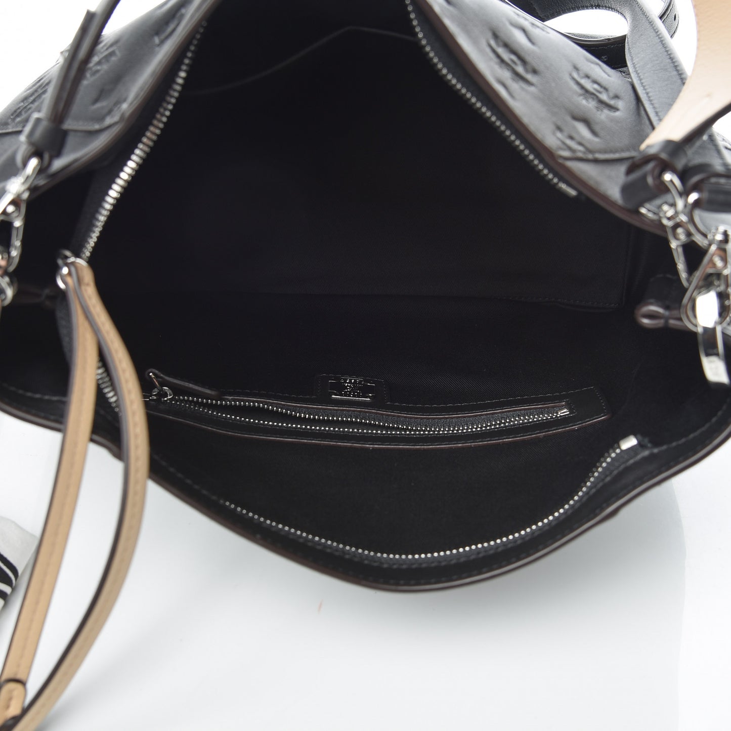 Calfskin Ottomar Monogram Medium Klara Hobo Black