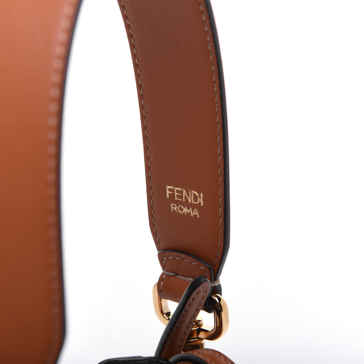 Fendi Vitello Grace F is Fendi Bi-Color FF 1974 Embossed Mini Mon Tresor Bucket Bag Camelia Saddler Brandy 16 of 17