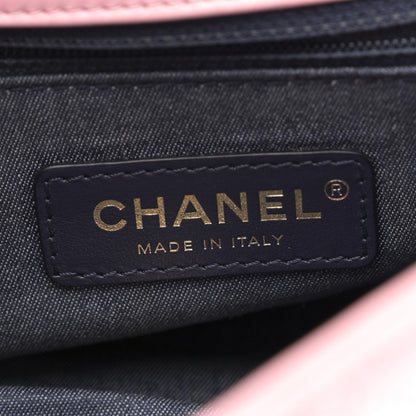 Chanel Lambskin Quilted Resin Bi-Color Chain Flap Bag Pink 6 of 11