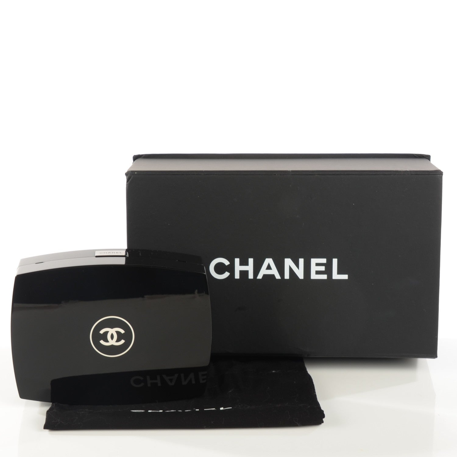 Chanel Plexiglass Compact Box Clutch Black 8 of 8