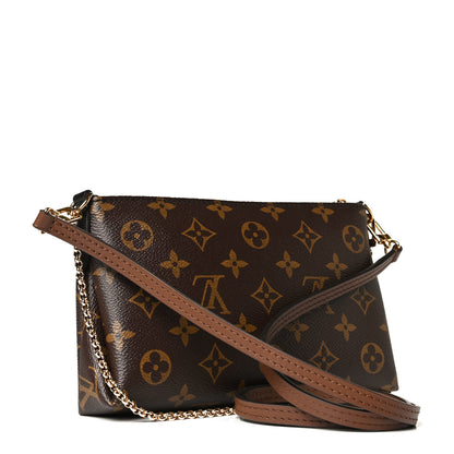 Louis Vuitton Monogram Pallas Clutch Black 3 of 10