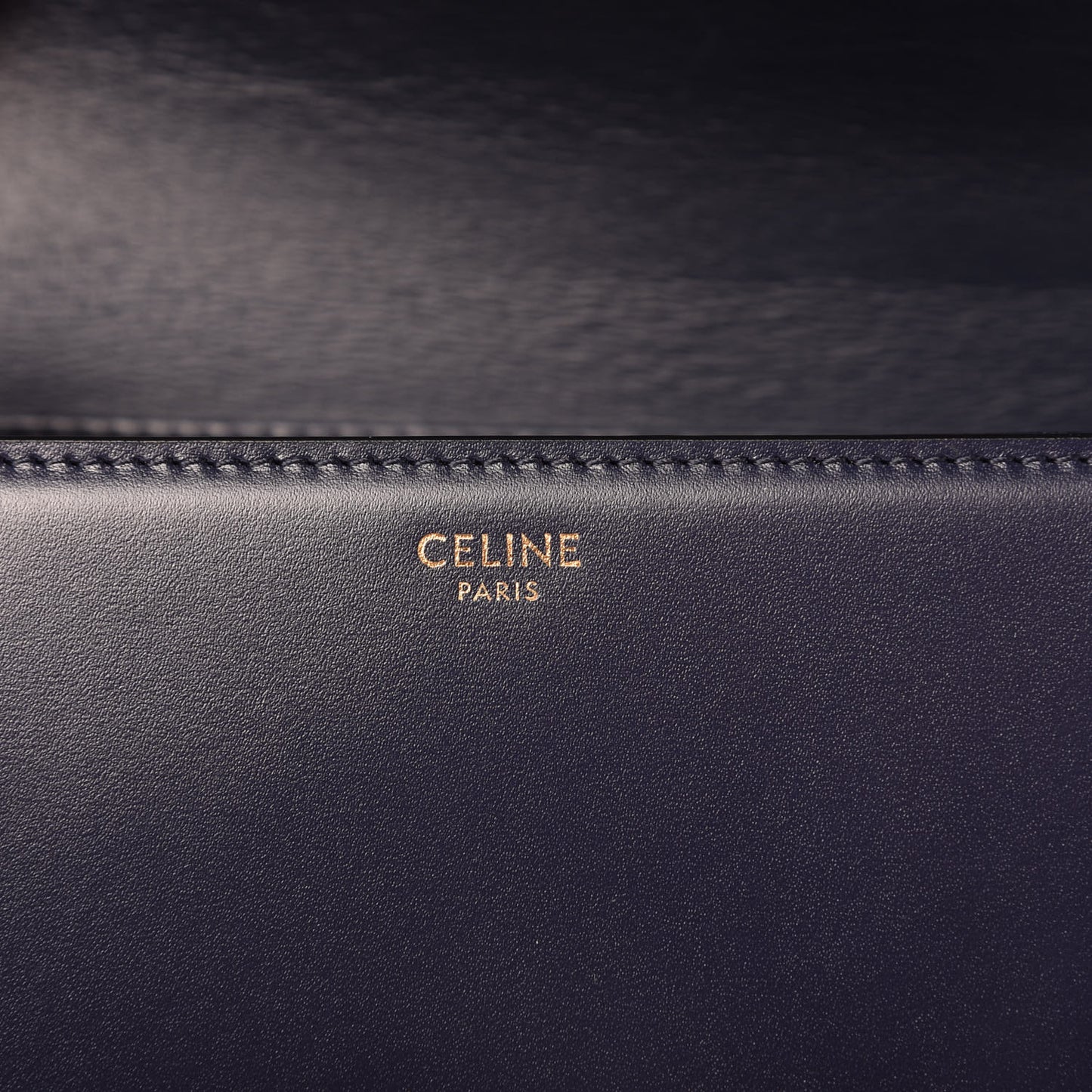 Shiny Calfskin Teen Triomphe Dark Blue