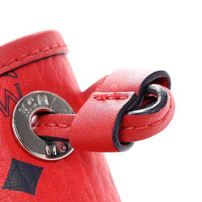 MCM Visetos Large Liz Reversible Shopper Tote Ruby Red 14 of 20