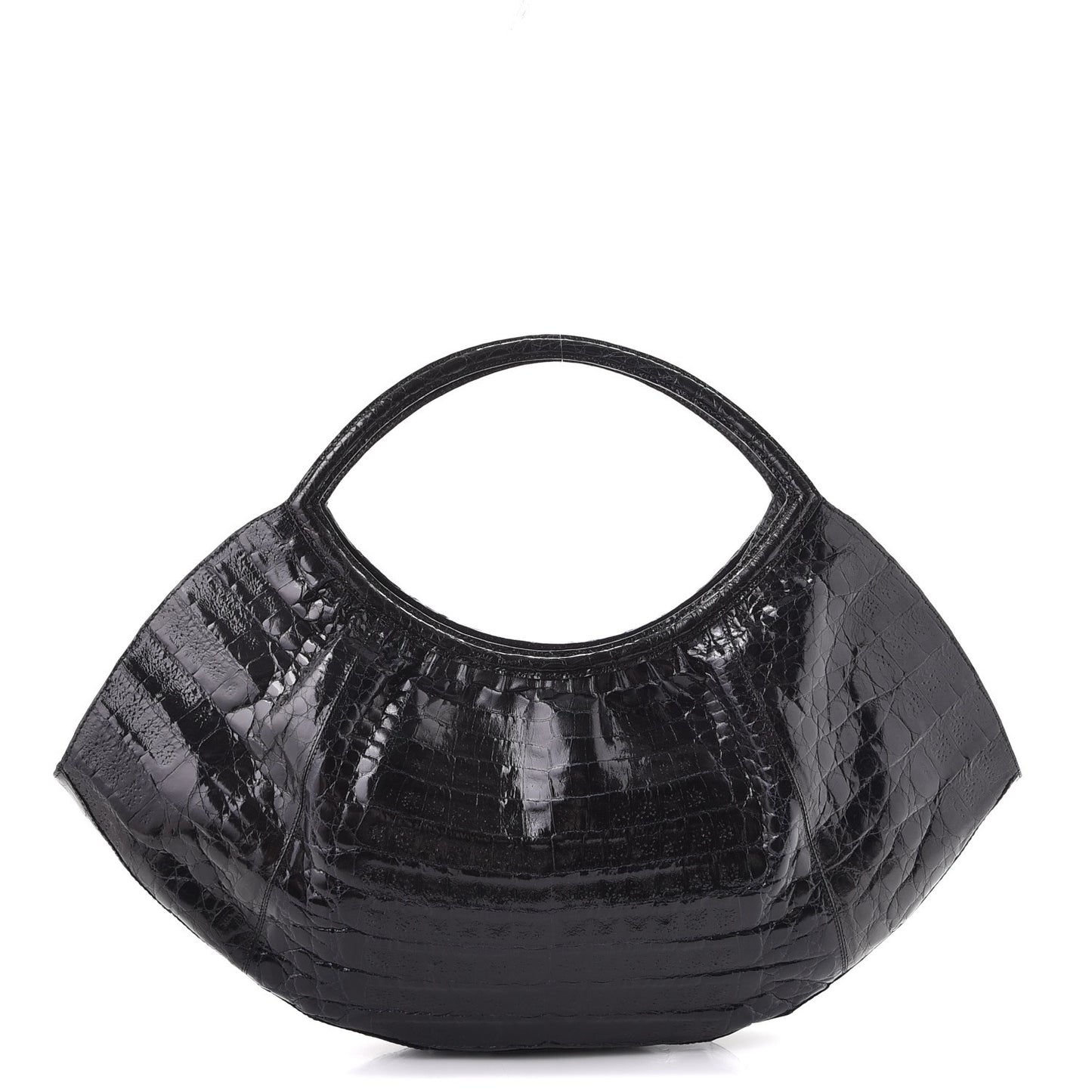 Crocodile Shoulder Bag Black