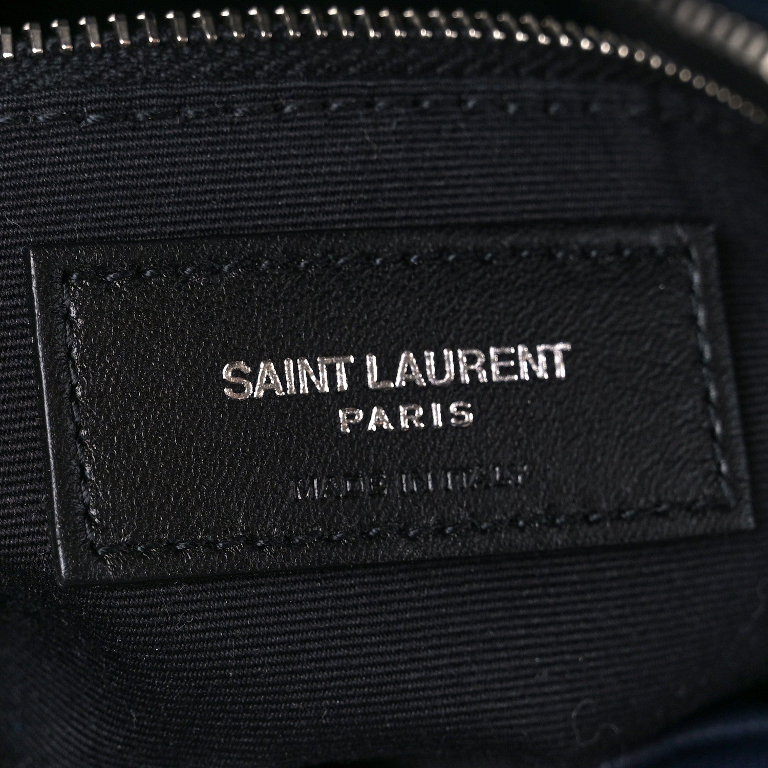 Saint Laurent Lambskin Quilted Medium Loulou Puffer Monogram Chain Satchel Navy 7 of 11