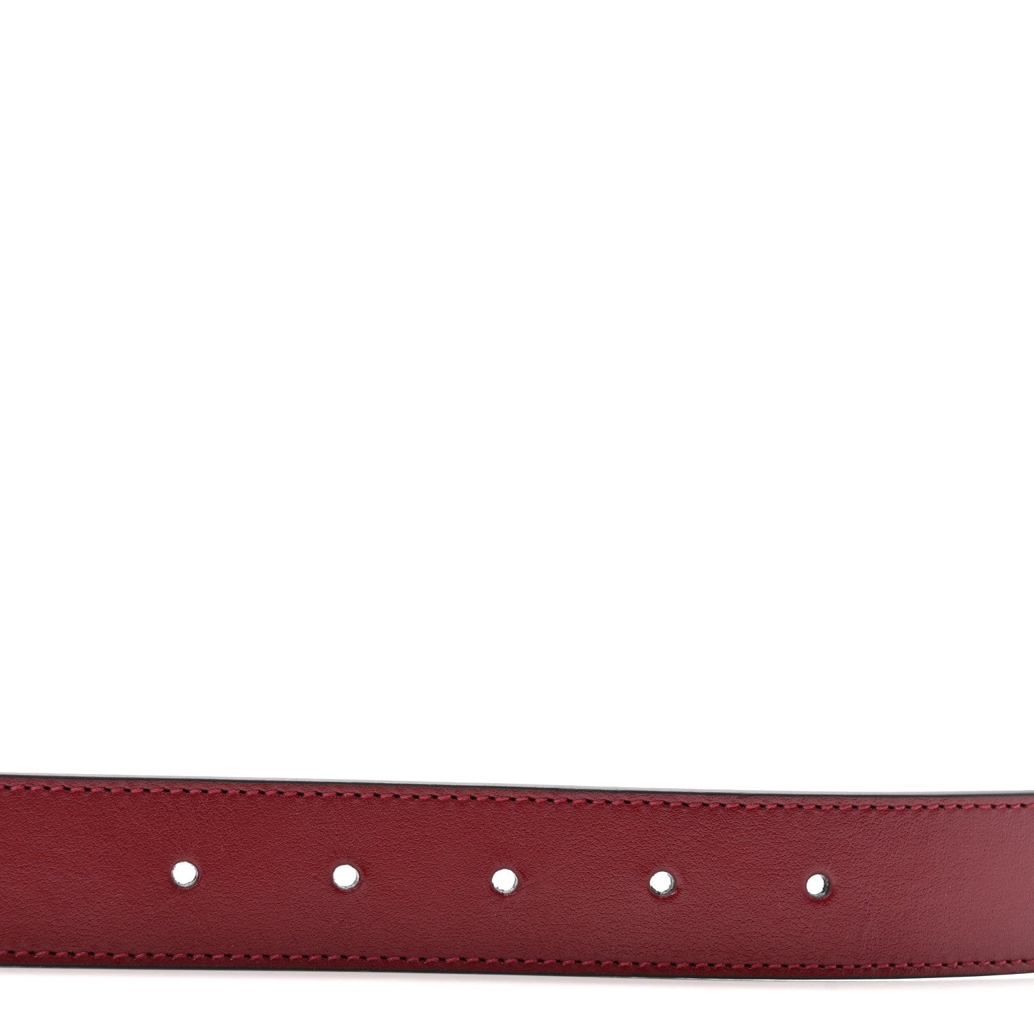 Gucci Plutone Calfskin Double G 30mm Belt 75 30 Rosso Ancora 3 of 5