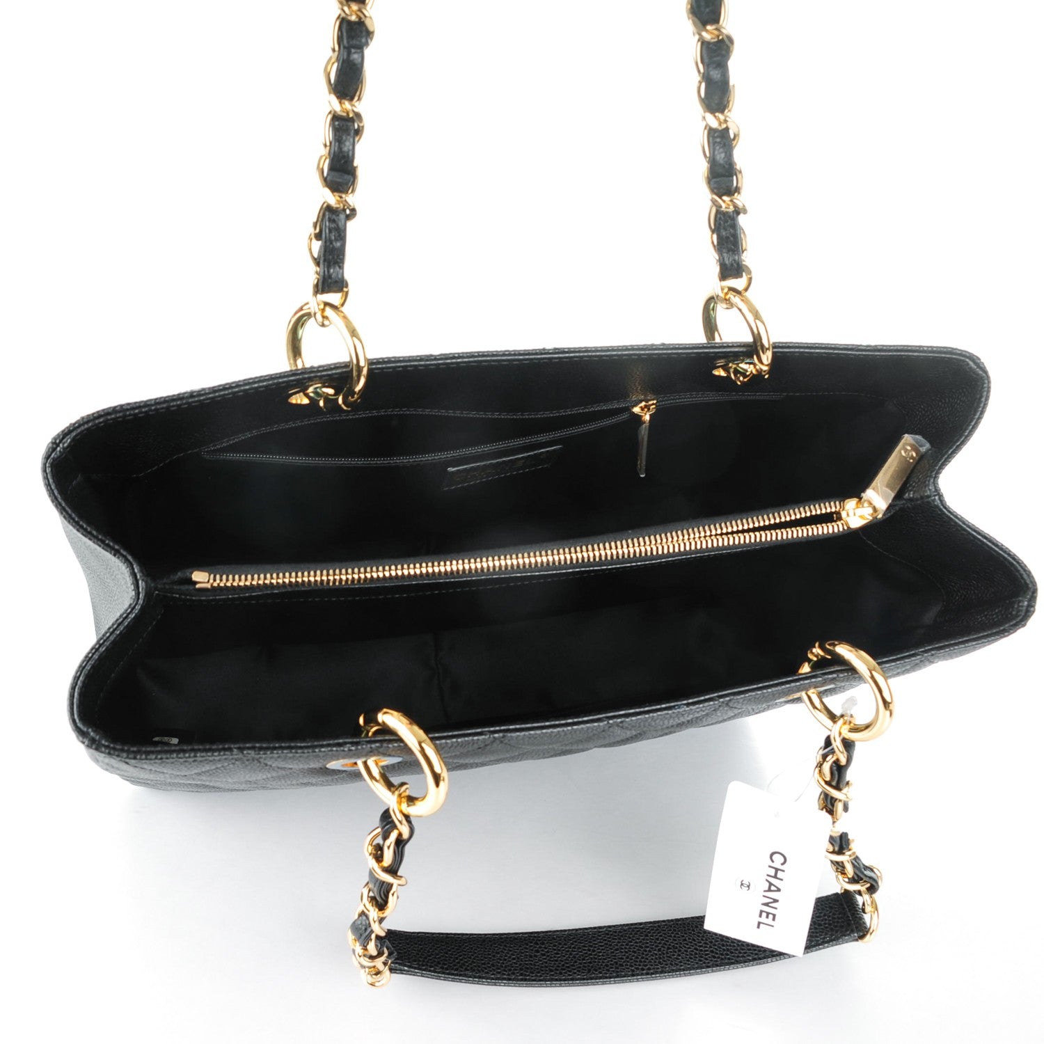 Chanel Caviar Quilted Grand Shopping Tote GST Black 5 of 7