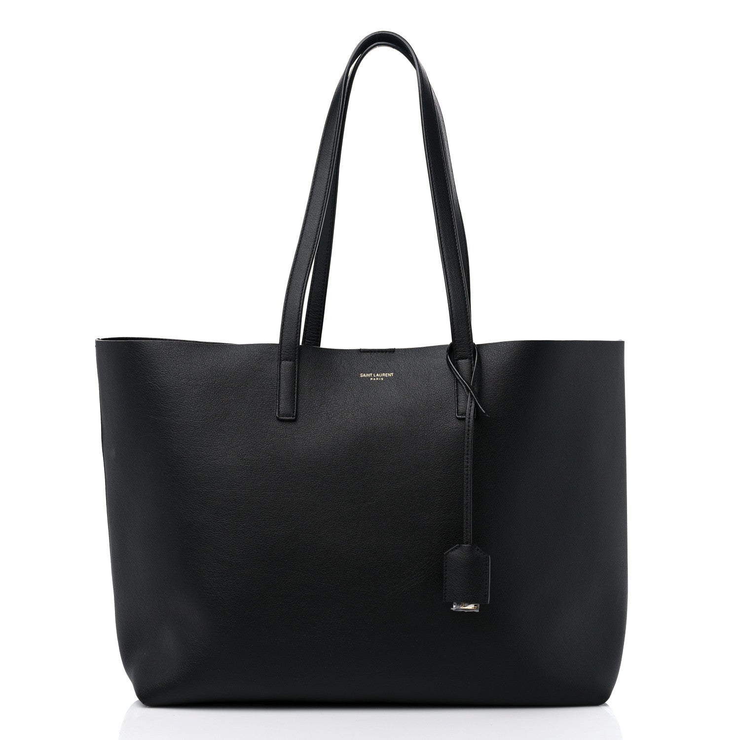 Saint Laurent Calfskin Large Shopping Tote Black 3 of 11
