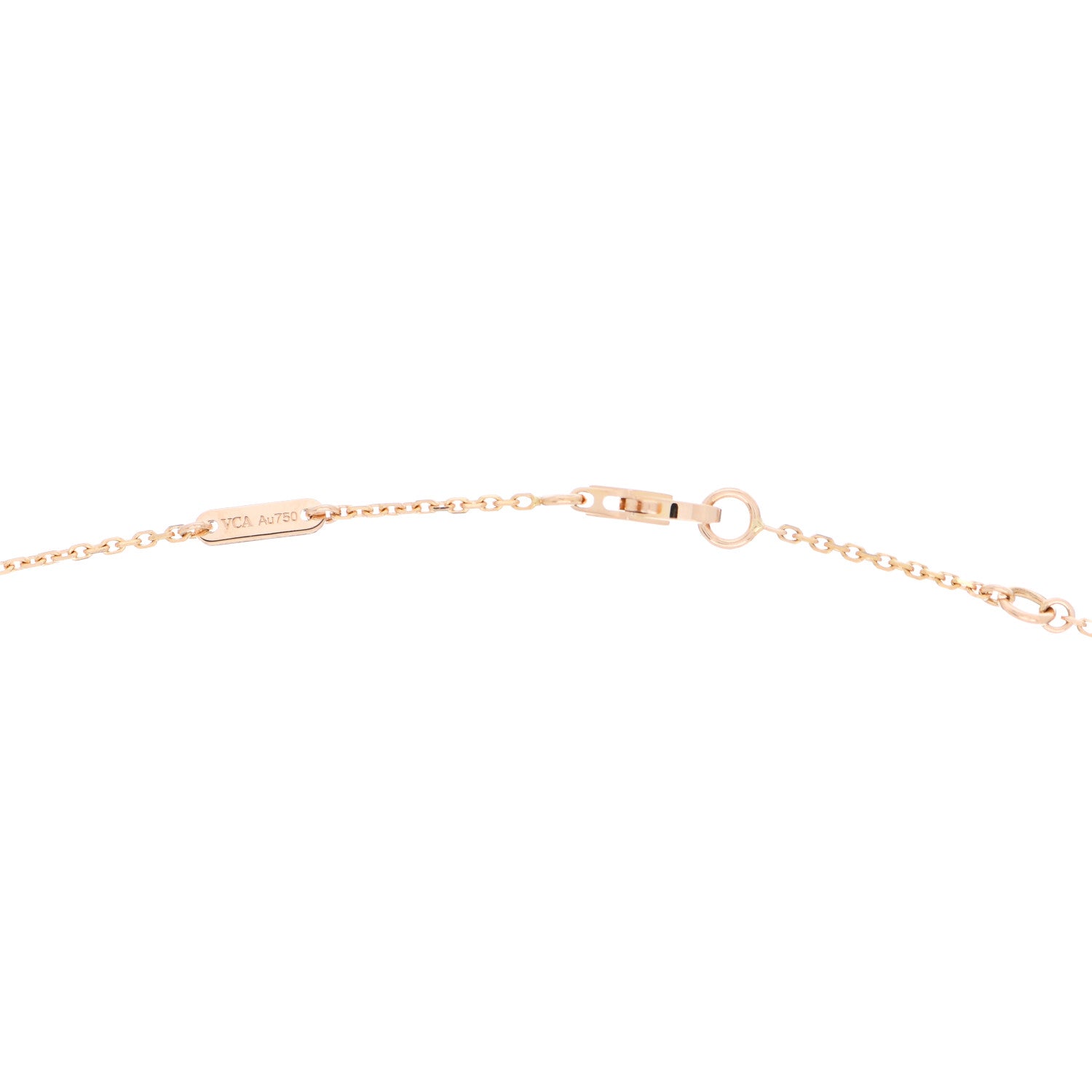 Van Cleef & Arpels 18K Rose Gold Sweet Alhambra Pendant Necklace 4 of 5