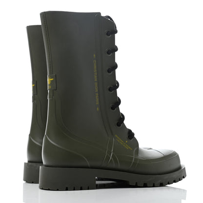 Christian Dior Rubber Diorcamp Low Boots 37 Military 3 of 6