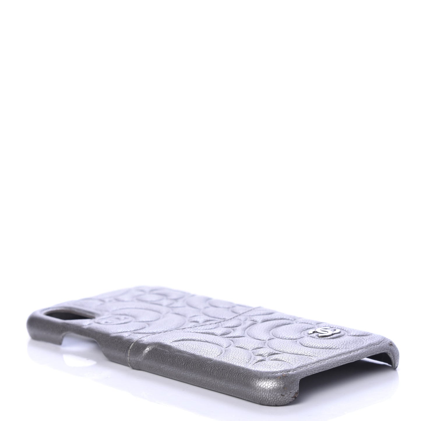 Goatskin Camellia iPhone X Case Grey