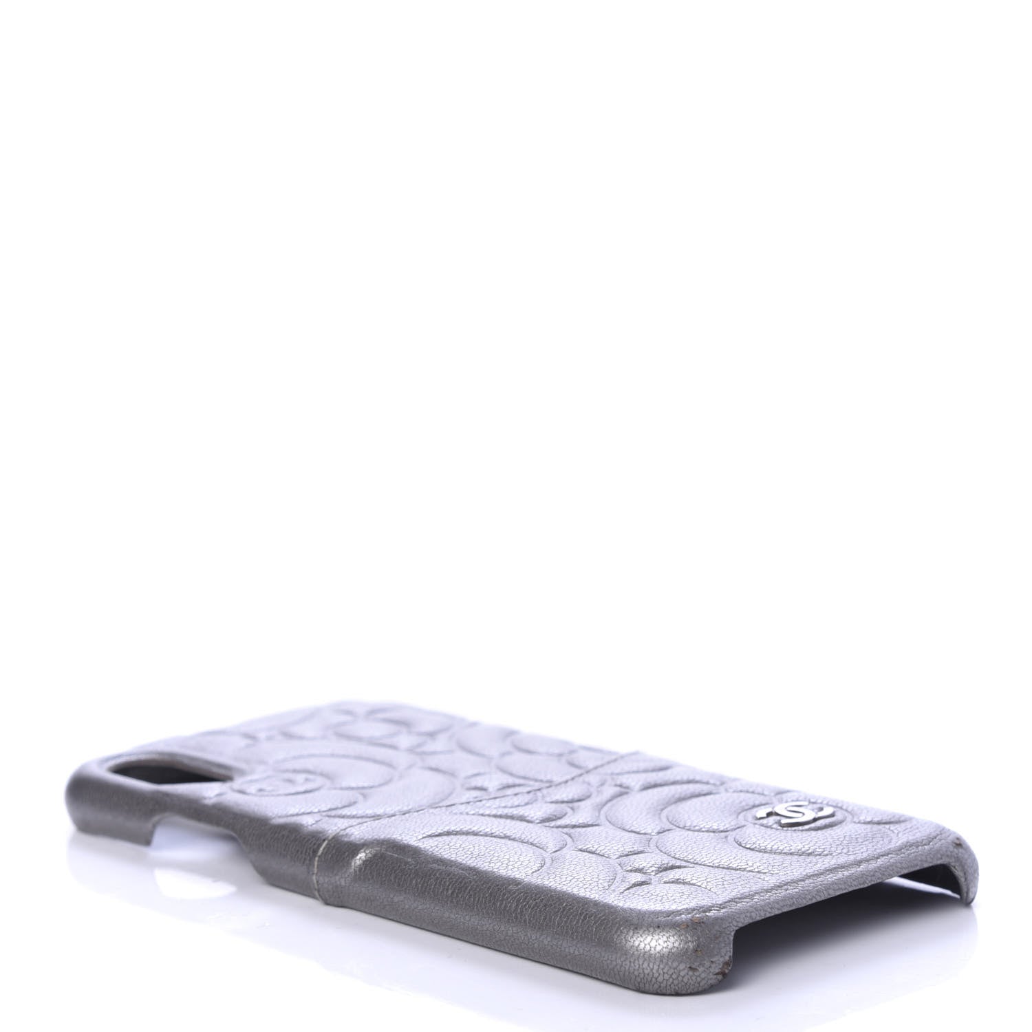 Chanel Goatskin Camellia iPhone X Case Grey 5 of 6