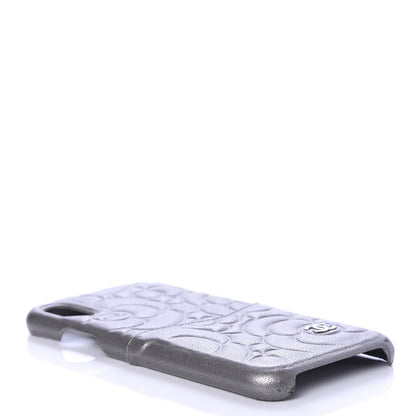 Chanel Goatskin Camellia iPhone X Case Grey 5 of 6