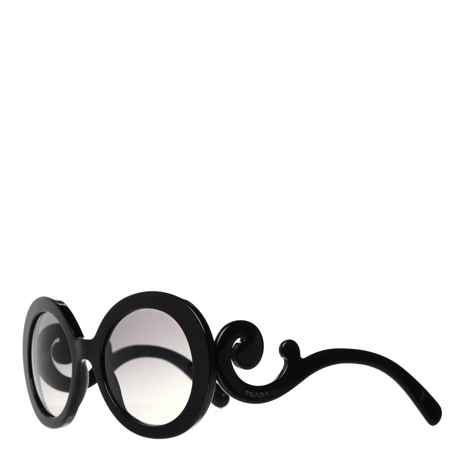 Prada Baroque Sunglasses SPR 27N Black 1 of 7