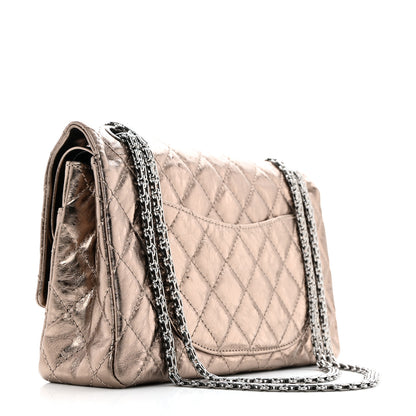 Chanel Metallic Aged Calfskin Quilted 2.55 Reissue 226 Flap Dark Silver 2 of 10