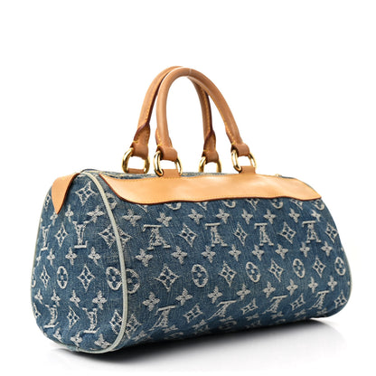 Louis Vuitton Monogram Denim Neo Speedy Blue 3 of 11