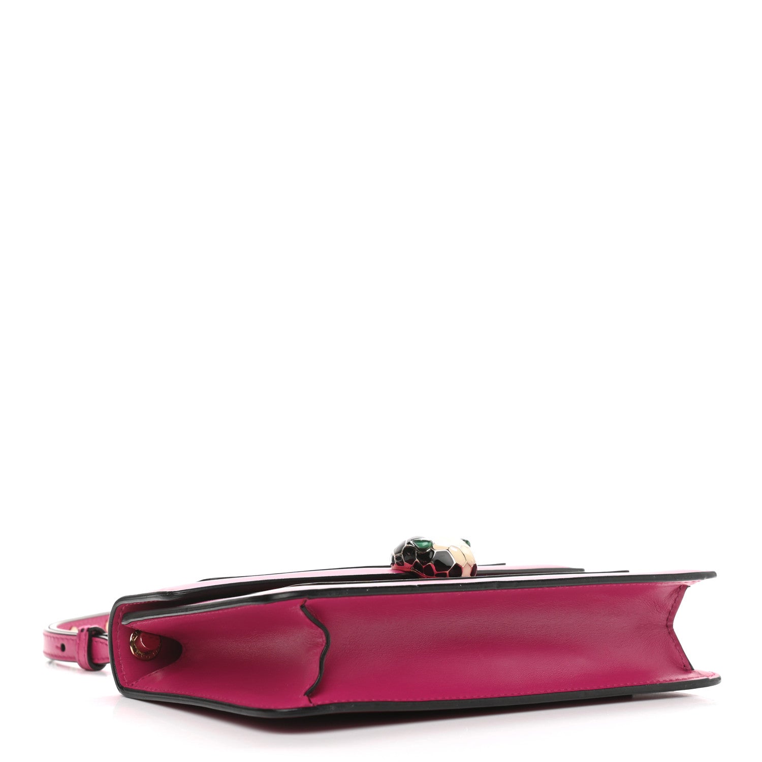 Bulgari Calfskin Serpenti Forever Crossbody Bag Plum 4 of 12