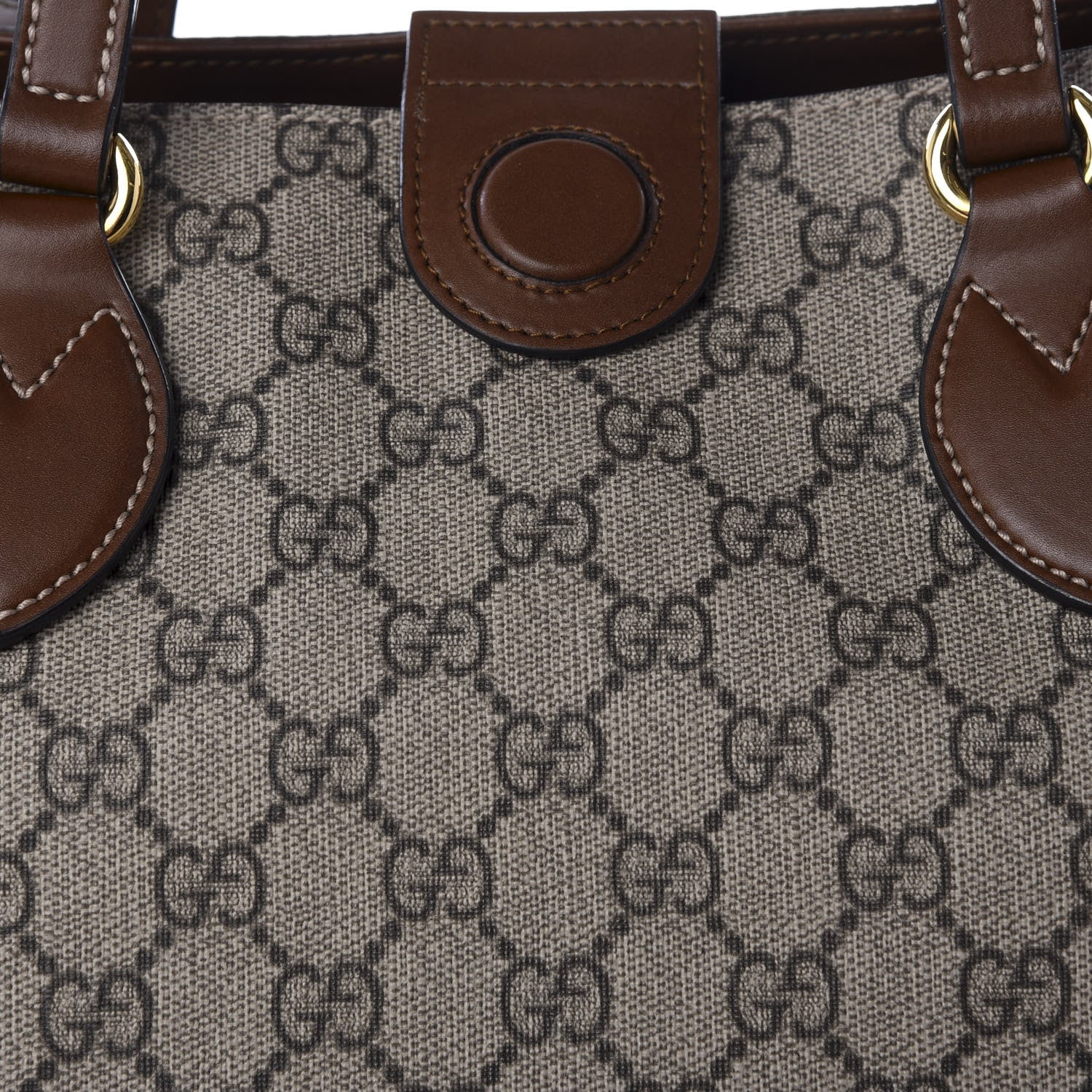 Gucci Soft GG Supreme Monogram Medium Crossbody Tote Beige Cuir 9 of 12