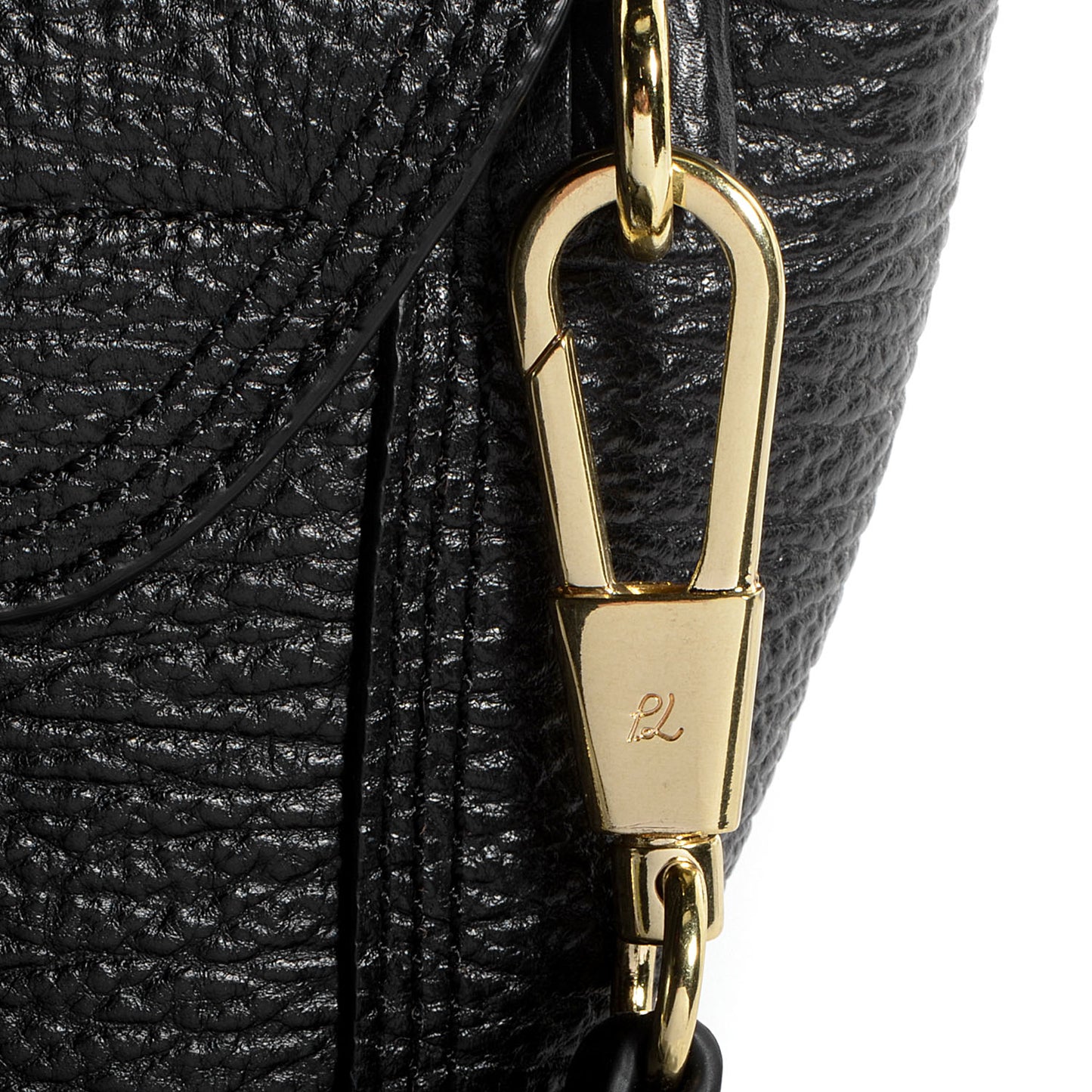 3.1 Leather Medium Pashli Satchel Black