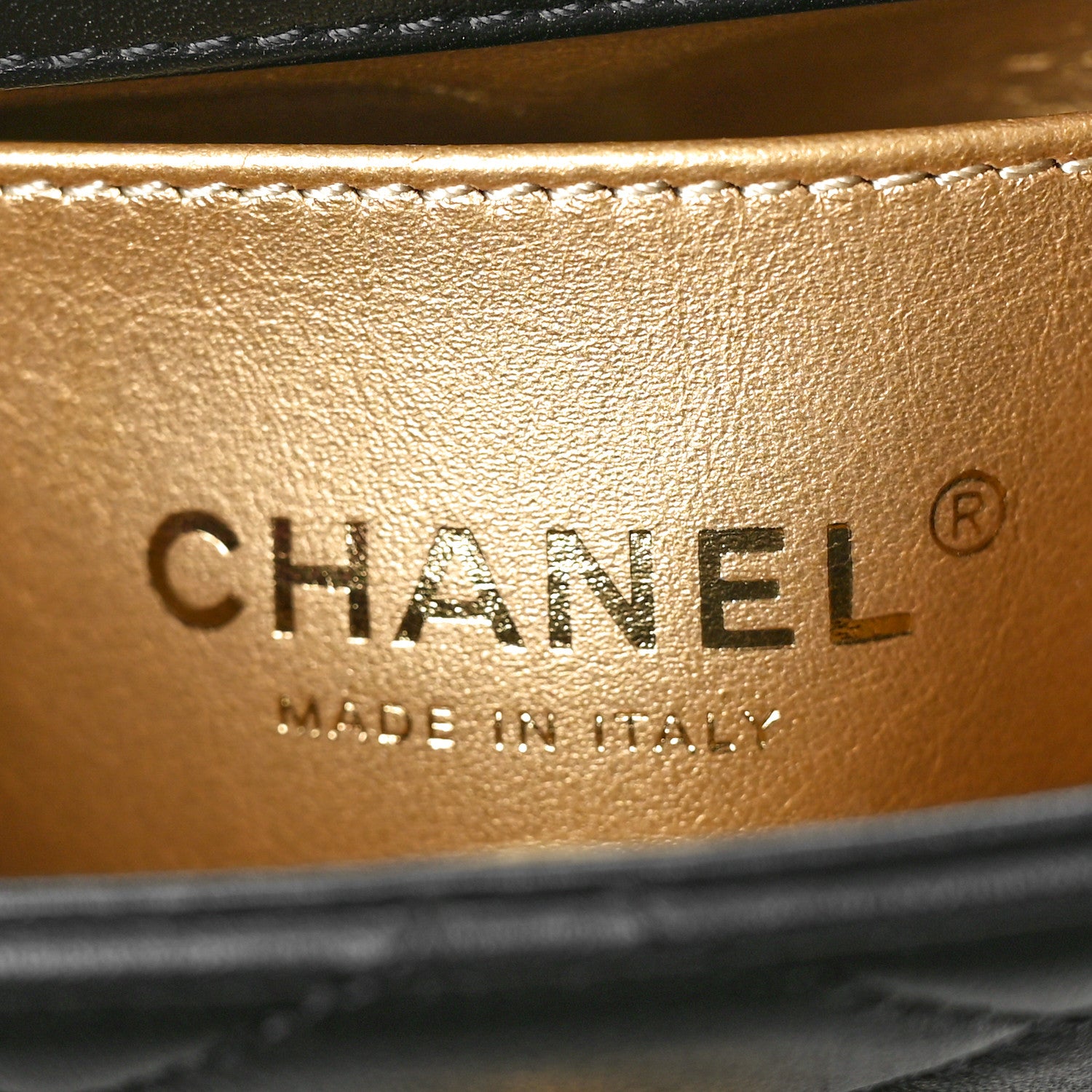 Chanel Calfskin Quilted Resin Pearl North South Flap Bag Black 8 of 11