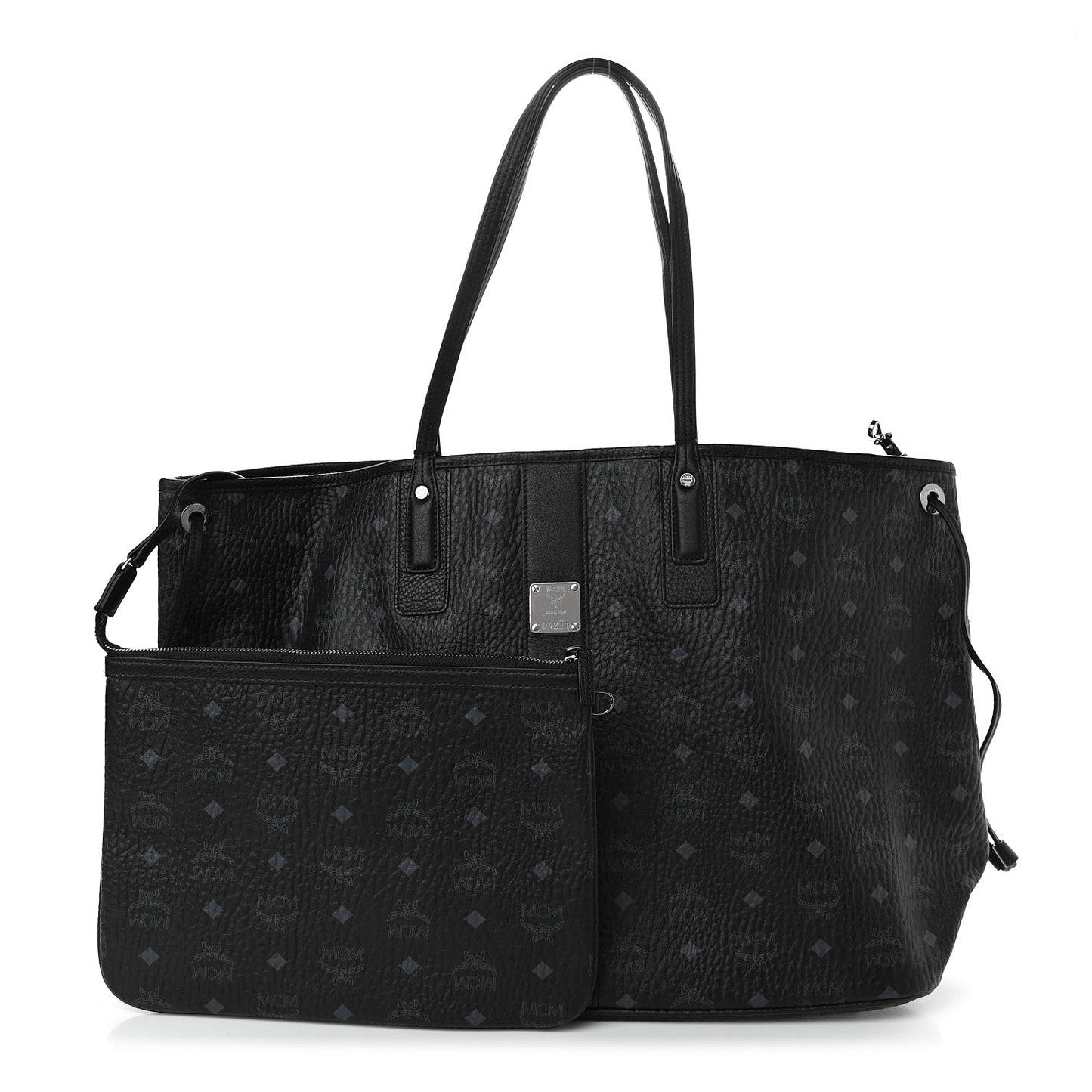 Visetos Large Liz Reversible Shopper Tote Black