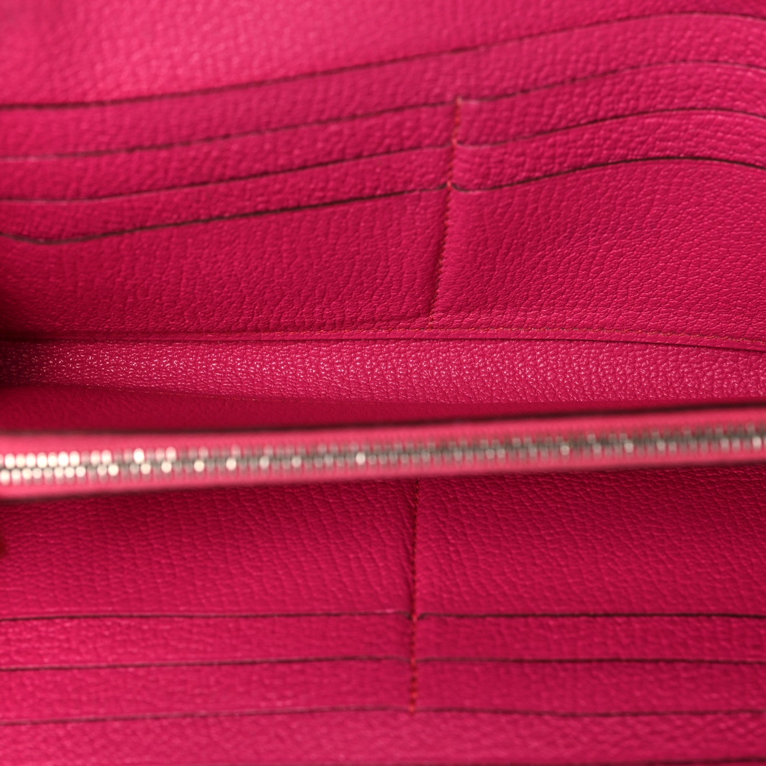 Hermes Chevre Mysore Kelly Longue Wallet Rose Shocking 5 of 8
