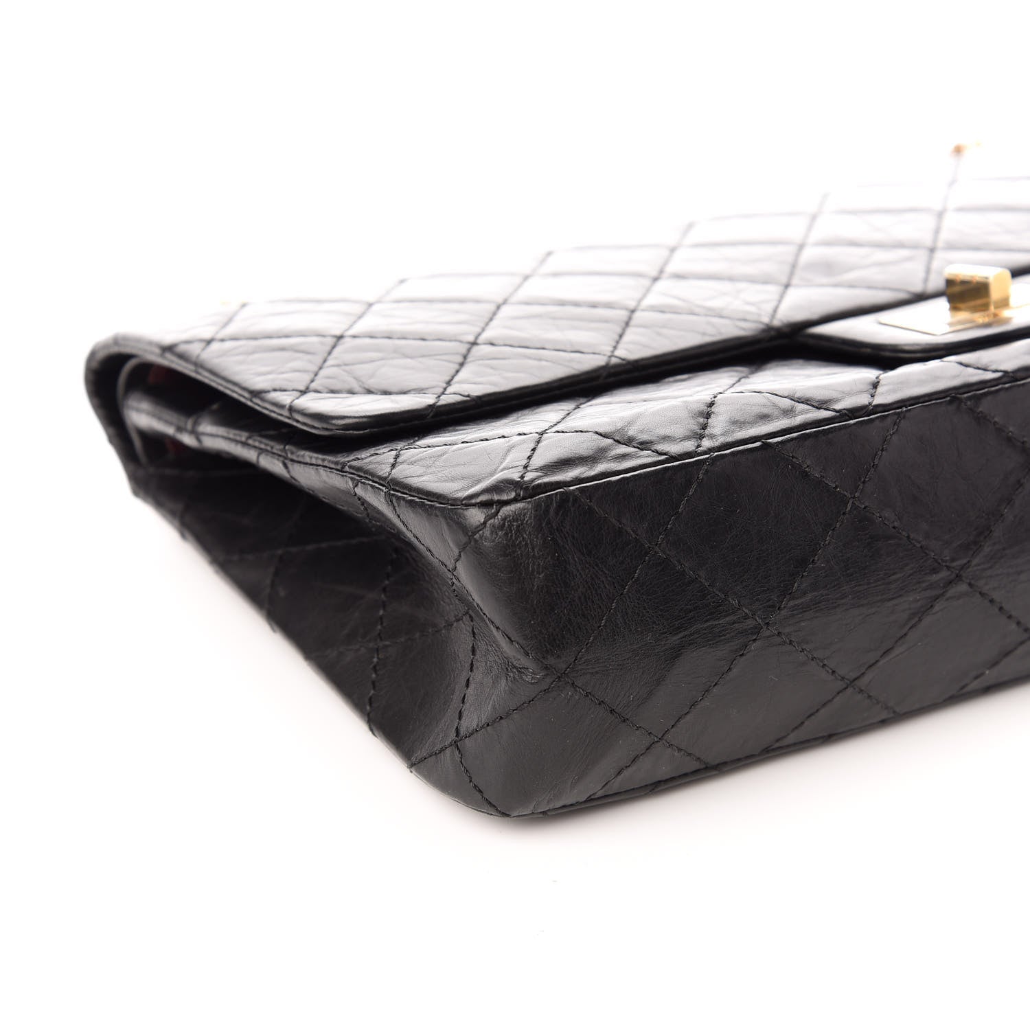 Chanel Aged Calfskin Quilted 50th Anniversary 2.55 Reissue 227 Flap Black 8 of 9