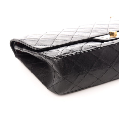Chanel Aged Calfskin Quilted 50th Anniversary 2.55 Reissue 227 Flap Black 8 of 9