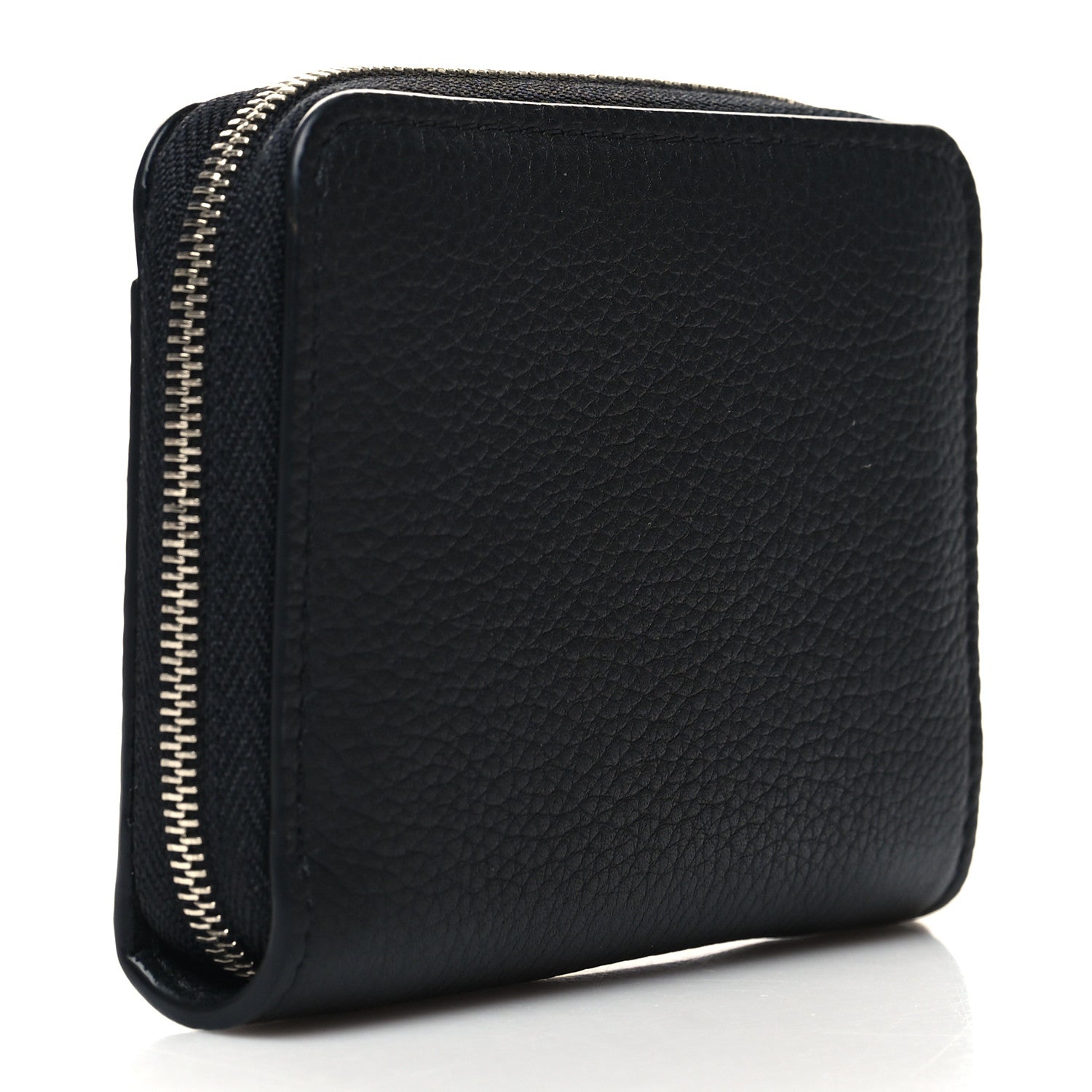 Louis Vuitton Calfskin Lockme Zippy Coin Purse Black 3 of 8