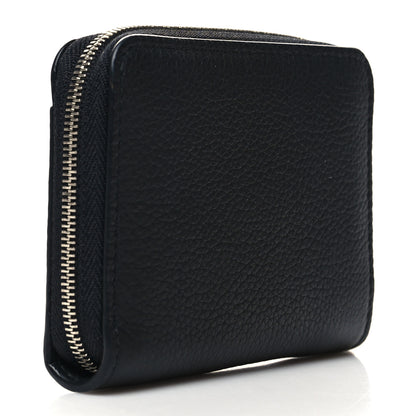 Louis Vuitton Calfskin Lockme Zippy Coin Purse Black 3 of 8
