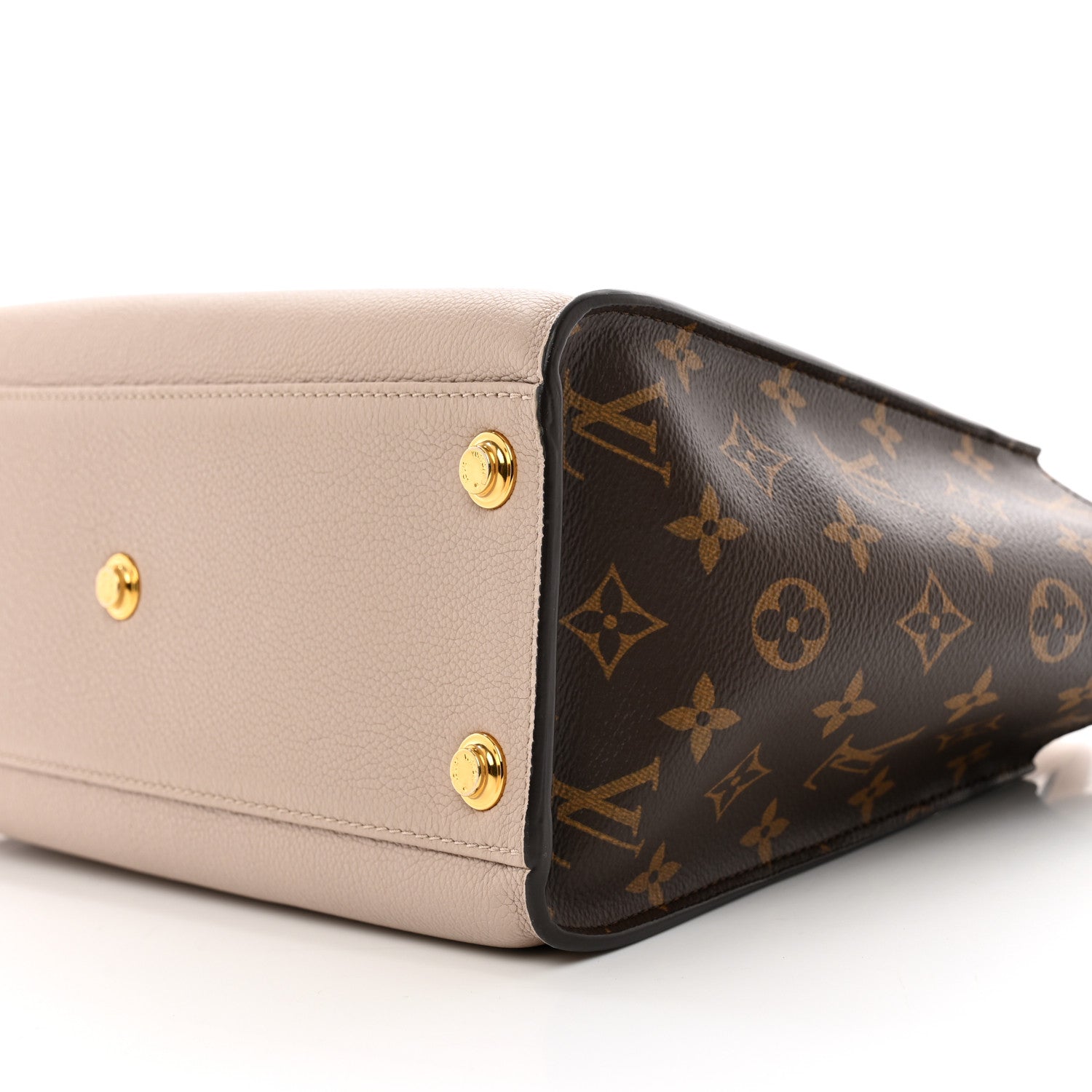 Louis Vuitton Calfskin Monogram On My Side Greige 9 of 9