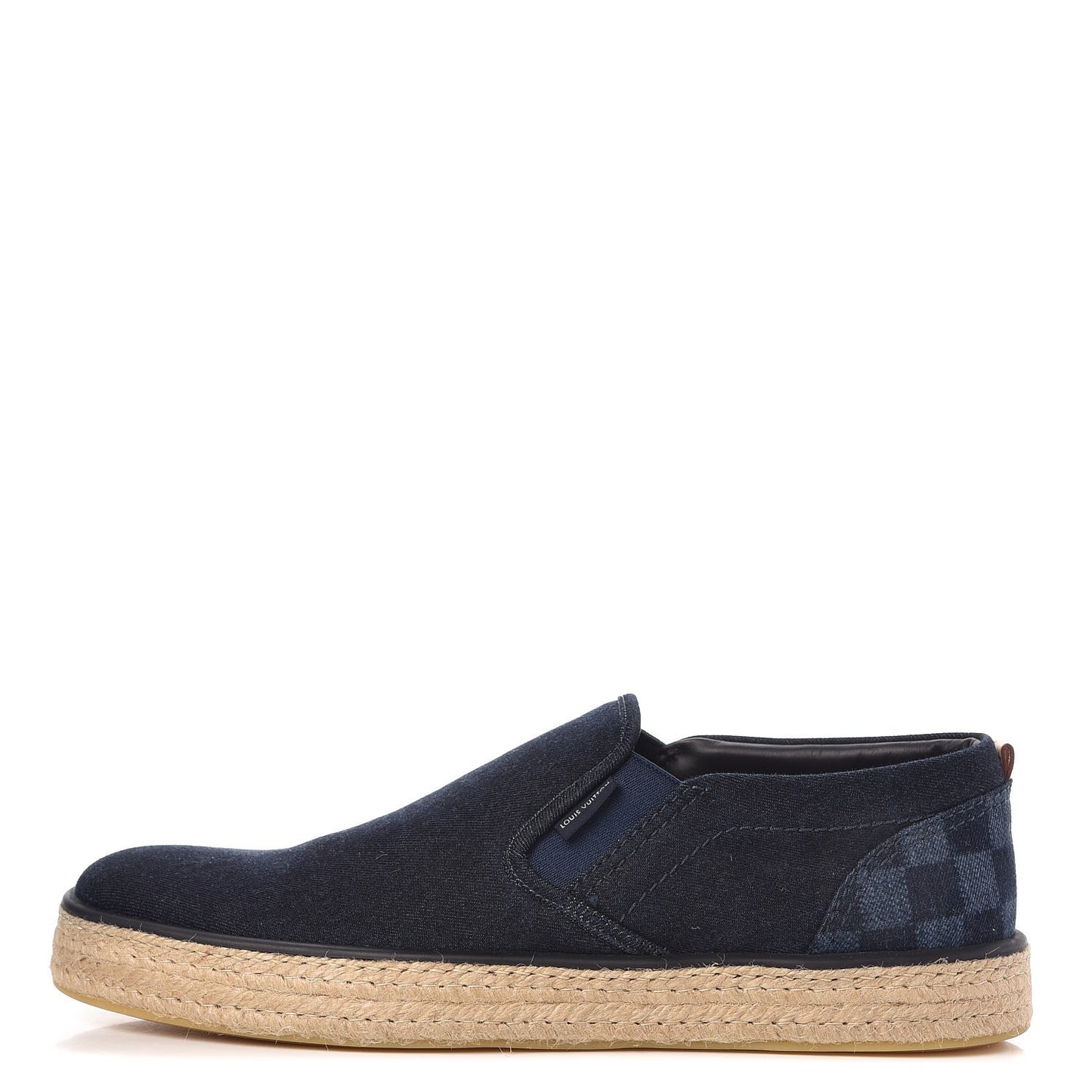 Mens Denim Damier Coconut Grove Slip On 11 Marine