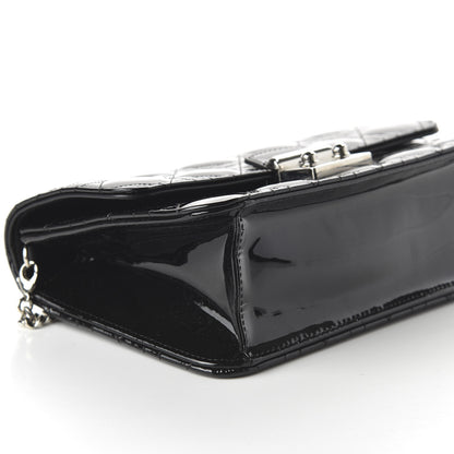 Christian Dior Patent Cannage Miss Dior Promenade Pouch Black 6 of 9