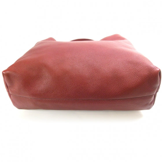 Prada Vitello Daino Shoulder Bag Rubino 4 of 12